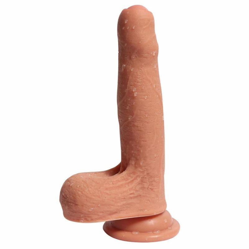 Azazel’s Penis 7″ Dual-Layered Silicone Cock With Foreskin Dildos