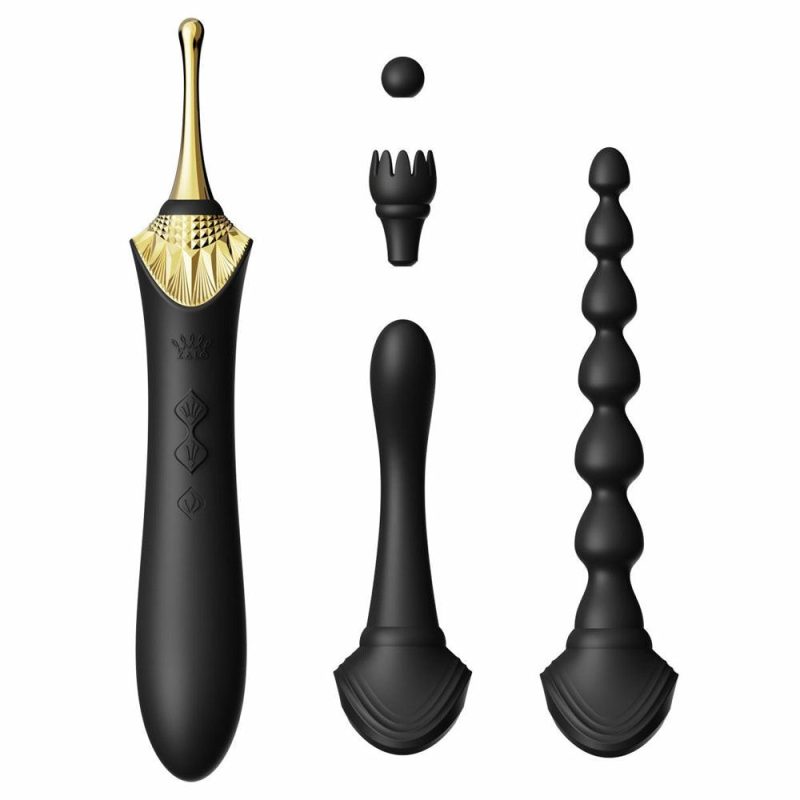 Bess 2 Warming Clitoral Vibrator With G-Spot & Anal Attachments Clitoral Stimulators Forest Green