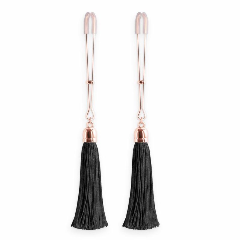 Bound Tweezer Nipple Clamps With Tassels Bondage & Fetish