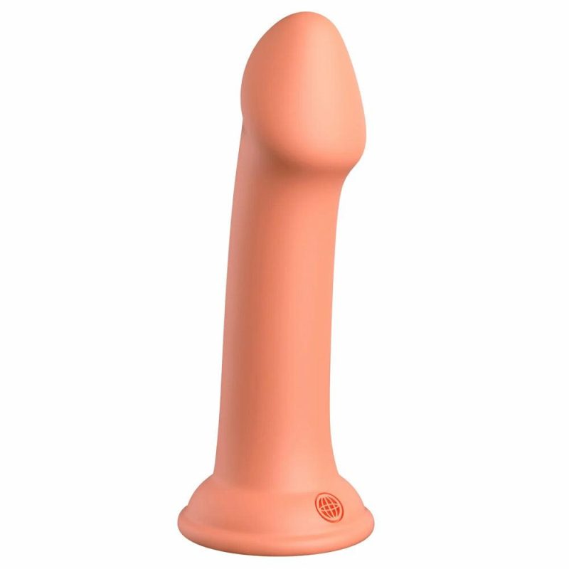 Dillio Big Hero 6″ Platinum Cured Silicone G-Spot Dildo Dildos Peach