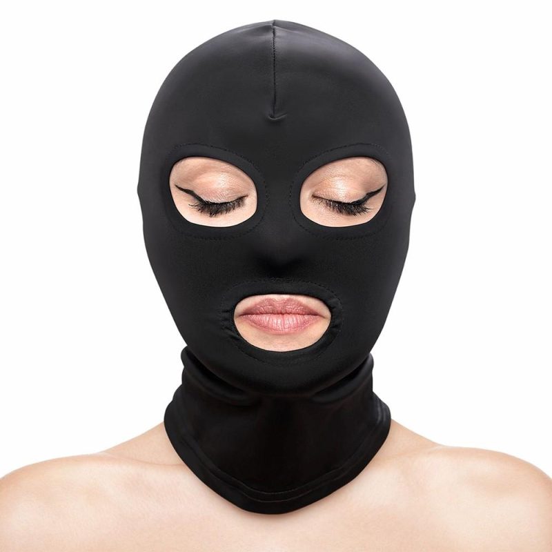 Fetish & Fashion Open Eyes & Mouth Bondage Hood Blindfolds, Masks & Hoods