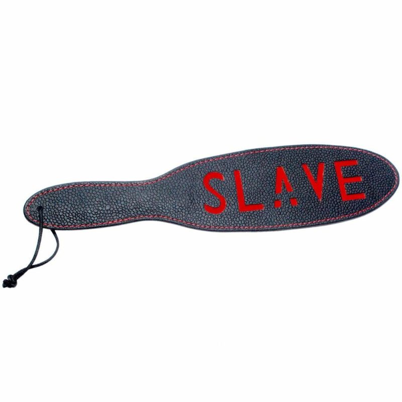 Grain Leather Slave Paddle Bondage & Fetish