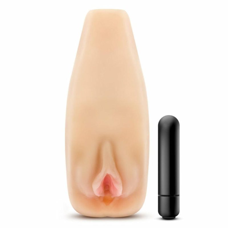 M Elite Natasha Self-Lubricating Vibrating Vaginal Stroker His Sex Toys