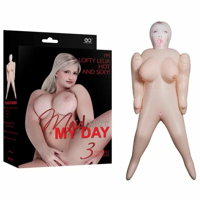 Maid My Day Lofty Lelia Curvy Inflatable 3-Hole Love Doll His Sex Toys