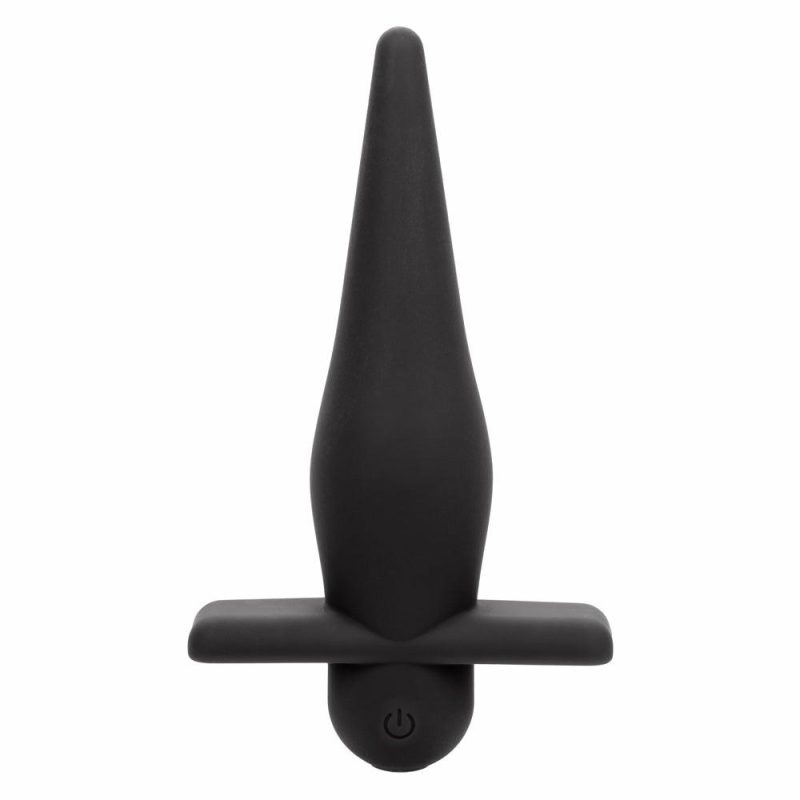 Rechargeable High Intensity Vibrating Anal Probe Anal Toys Black