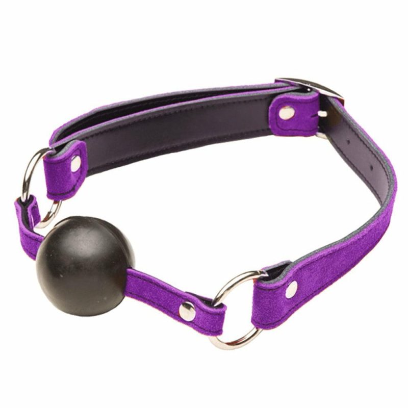 Suede Ball Gag Bondage & Fetish