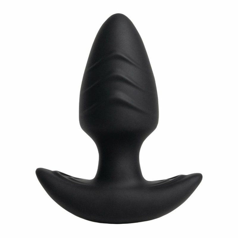 Thunder Super-Power Vibrating Ribbed Silicone Butt Plug Anal Toys